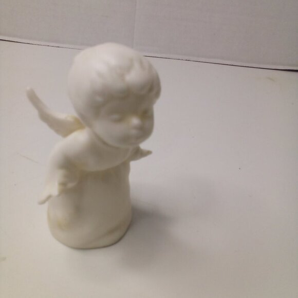 Schmid Bros Kissing Angel White Porcelain Nativity Figurine Vintage 1950s - Picture 13 of 15